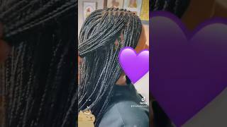 PERFECT Small Box Braids 😍🥰 boxbraids knotlessbraids microbraids [upl. by Haslett]