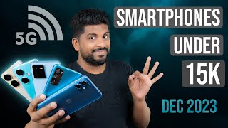 Top 5 Best 5G Smartphones Under ₹15000 Budget ⚡December 2023 [upl. by Atinet]