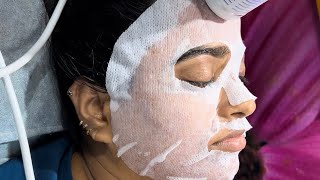 Hydra facial  step by step  hydrafacial treatment for glowing skin  hindi  hydrafacial facial [upl. by Morgan878]