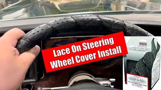 Sport Grip Laceon Steering Wheel Cover Installation [upl. by Medardas]