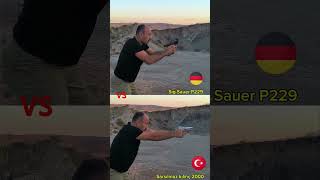 SigSauer p229 vs Sarsılmaz Kılınç 2000 Recoil Control SigSauer sarsılmaz vs recoilcontrol gun [upl. by Nisbet]