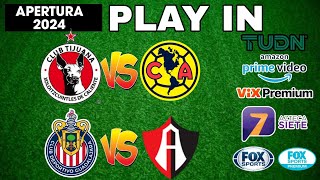 FECHAS HORARIOS Y CANALES PARA LOS PLAY IN DE LA LIGA MX APERTURA 2024 [upl. by Alleinad]