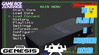 Como instalar retroarch emulador para playstation 2 Free mcboot para NES SEGA GBA Tutorial facil [upl. by Iveson784]