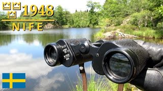 NIFE 6x30 Swedish Army Binoculars  Fernglas Schwedische Armee  бинокль [upl. by Ylrebme]