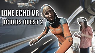 VR Space Exploration in Lone Echo VR  OCULUS QUEST 2  Link Cable Gameplay [upl. by Ladin]