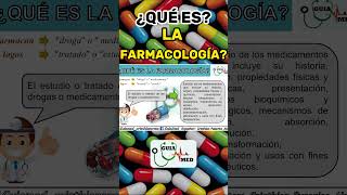 FARMACOLOGÍA QUÉ ES  GuiaMed farmacologia farmacologiaclínica [upl. by Kingsley]