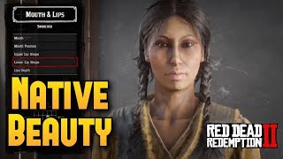 RED DEAD ONLINE  How To Create Beautiful Native American Character  RDR2 ONLINE [upl. by Gati]