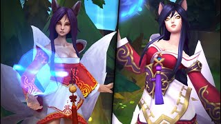 AHRI ASU REWORK 2023 All Skins Old VS New Comparison  League of Legends [upl. by Novak9]