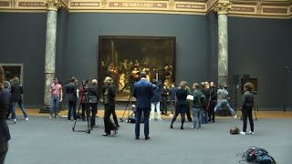 Rembrandt masterpiece The Night Watch to be restored — live [upl. by Akiwak]