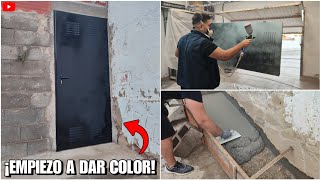 ✅ REFORMANDO CASA OKUPA  39 Rematar terreno  PINTAR puerta [upl. by Wade37]