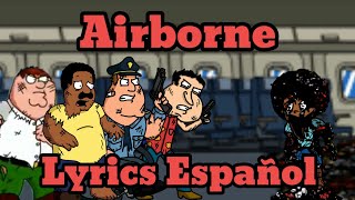 Airborne  Lyrics Español VS Rallo Glitch FNF Darkness Takeover [upl. by Eiramnaej]