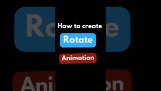 Rotate animation canva tutorial mehwishtechzone [upl. by Trela]