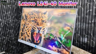 Lenovo L24i40 6045cms 238 Monitor  FHD IPS Ultraslim Monitorindiaunboxed [upl. by Spracklen]