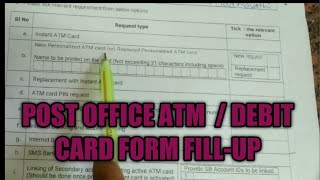 How to Apply Post office ATM card form fill up ll in Telugu ll Internet banking l mobile banking [upl. by Atenik]