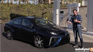 2017 Toyota Mirai Hydrogen Fuel Cell Car Test Drive Video Review [upl. by Yearwood]