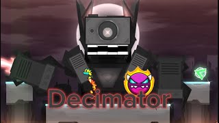 Decimator by kingeggplant987  geometry dash  demon epic wcoin plat [upl. by Krystyna]