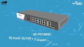 Unmanaged PoE Switch  AE Connect [upl. by Vahe461]