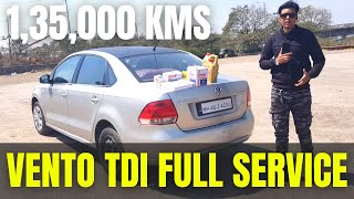 Volkswagen Vento 16 TDI 135000 Kms Service Part 1 of 2 Vento Volkswagen Service [upl. by Theo]