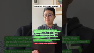 Is Coding Bootcamp Worth It Short tech coding datascience learntocode bootcamp [upl. by Aileon]