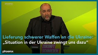 Rede von Omid Nouripour GrünenCoVorsitzender beim Grünen Länderrät zu Waffenlieferungen [upl. by Yffub]