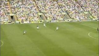 Henrik Larsson chipped goal for Celtic against rangers [upl. by Fabrienne706]