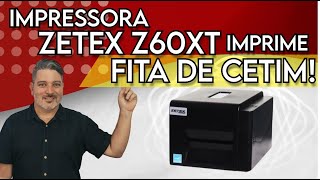 Impressão de Fita de Cetim na Impressora Zetex Z60XT [upl. by Ymmaj]