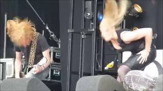 floor jansen  growling  headbanging [upl. by Htiderem]