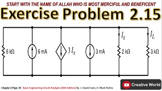 Chapter 2 Exercise Problems 215 Solution  Linear Circuit Analysis [upl. by Claresta]