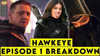 Hawkeye Episode 1 Breakdown  Details You Missed  ComicVerse [upl. by Barnabe493]