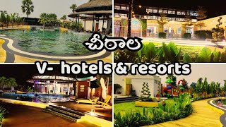 VHotels amp Resorts chirala full tour with night view చీరాల odalarevu beach resortBapatla [upl. by Asset]