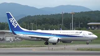 旭川空港 ＡＮＡ Ｂ737 AKJ／NGO [upl. by Gollin973]