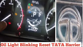 TATA Harrier BS6 Oil Light Blinking Service Reset [upl. by Barthold]