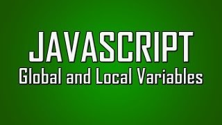 Learn JavaScript  18  Global and Local Variables [upl. by Latsirk229]