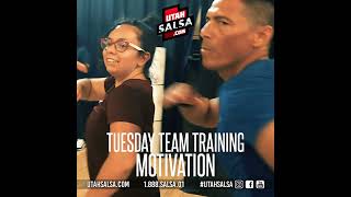 TUESDAY TEAM TRAINING MOTIVATION utahsalsa utah salsa bachata cumbia [upl. by Ehsiom]