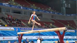 Team Romania  Beam Team Final 2014 Euros [upl. by Adiarf]