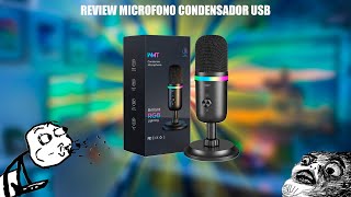 Review del Micrófono Condensador WMT RGB Usb  Un Micrófono que la Verdad me Sorprendió [upl. by Karisa]