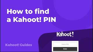 How to find a Kahoot PIN [upl. by Treblig]