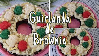 GUIRLANDA DE BROWNIE  FAÇA E VENDA NO NATAL  RECEITA BROWNIE  🎄❤️  Letícia Borgheti [upl. by Thormora]