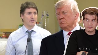 Justin Trudeau SQUEAKS Like A MOUSE When Asked About Trump [upl. by Lalad530]