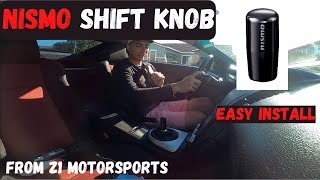 Installing 350z Nismo Black Aluminum Shift Knob [upl. by Anibas]