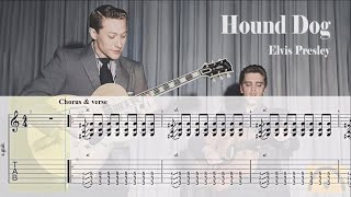 Hound Dog  Elvis Presley  Guitar Tab [upl. by Seow]