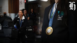 Black Ferns Sevens arrive home NZ Herald [upl. by Messab]