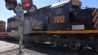 Wheeling amp Lake Erie Mixed Fright Train from Lodi Ohio March 29 2024 [upl. by Neirbo]