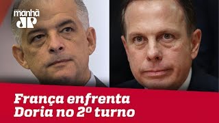 Márcio França consegue virada e enfrenta João Doria no 2º turno em SP [upl. by Keegan]