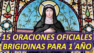 15 Oraciones OFICIALES BRIGIDINAS para 1 año Oraciones de Santa Brígida de Suecia [upl. by Lach8]