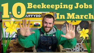 10 Beekeeping Jobs For March Beekeepers Diary [upl. by Desberg]