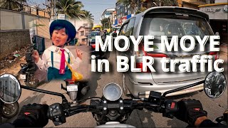 Got moye moyeed in Bangalore city traffic  MY FIRST MOTOVLOG [upl. by Connelley]