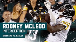 Rodney McLeod Rips Ball from Receiver for End Zone INT  Steelers vs Eagles  NFL [upl. by Arag]