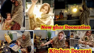 Aftar or Namaz ki jaga set kr li \\ New ghar mn Mera Pehla Ramzan \\ Kitchen bi decorate kr liya \\ [upl. by Cuttie]