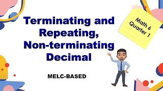 Terminating and Repeating Non terminating Decimals [upl. by Male]